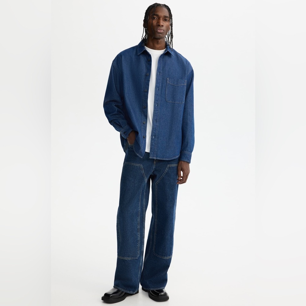 NWT H&M Loose Fit Denim Shirt